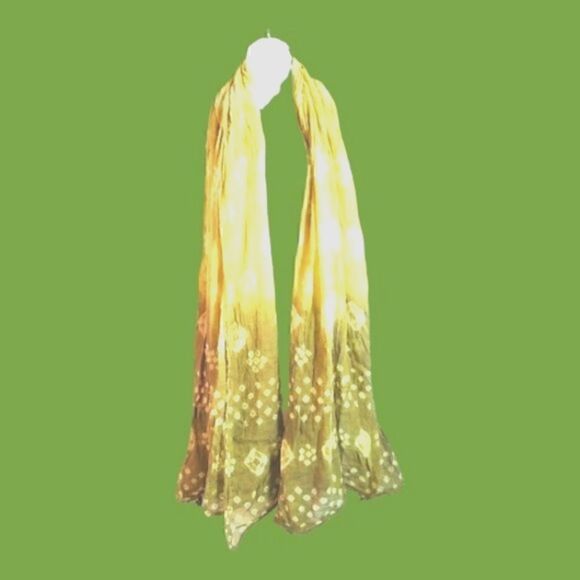 SCARF 100% Cotton OMBRE Screen printed Made in INDIA - Picture 1 of 3